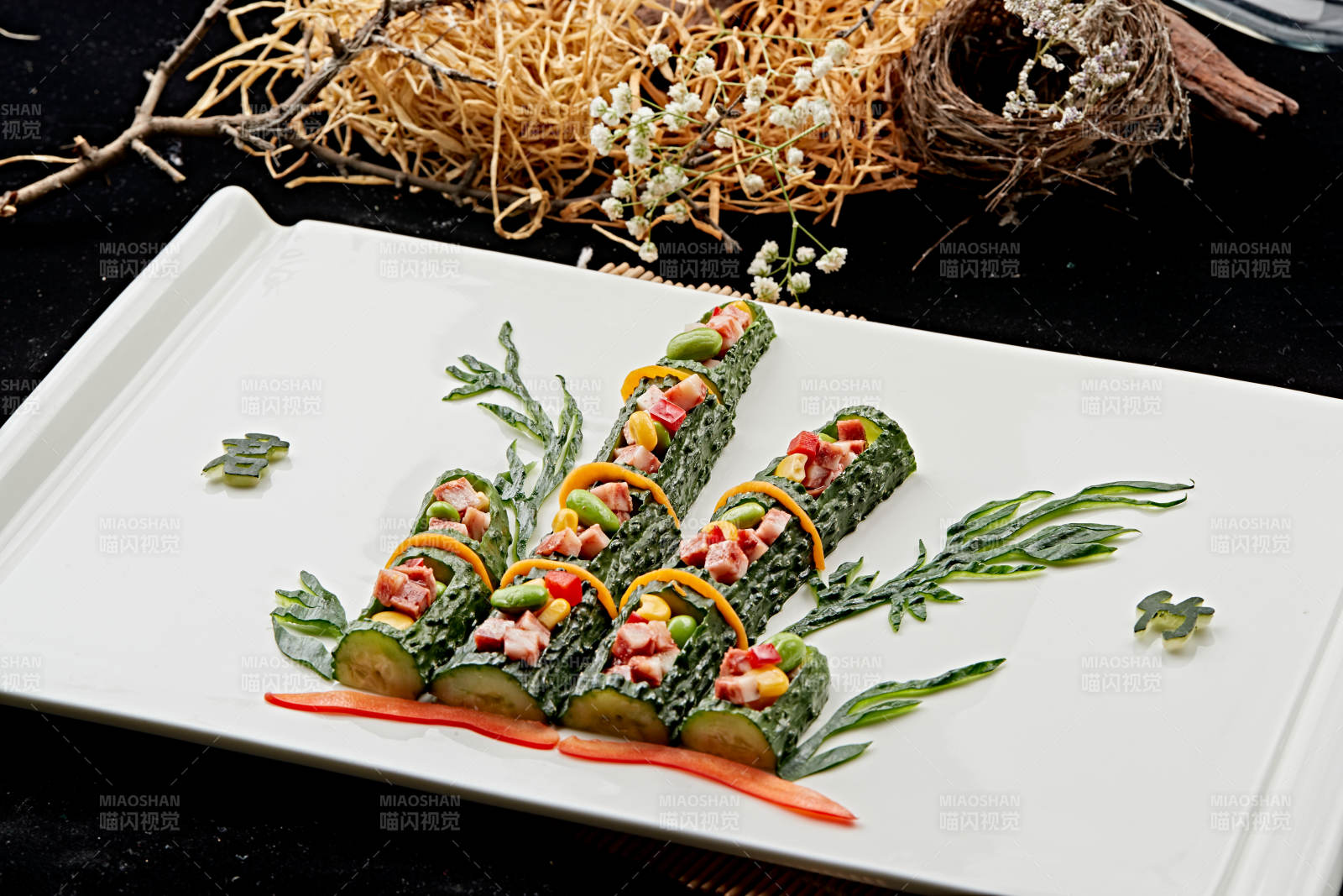 制作精美的艺术凉菜图片