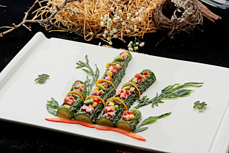 制作精美的艺术凉菜图片