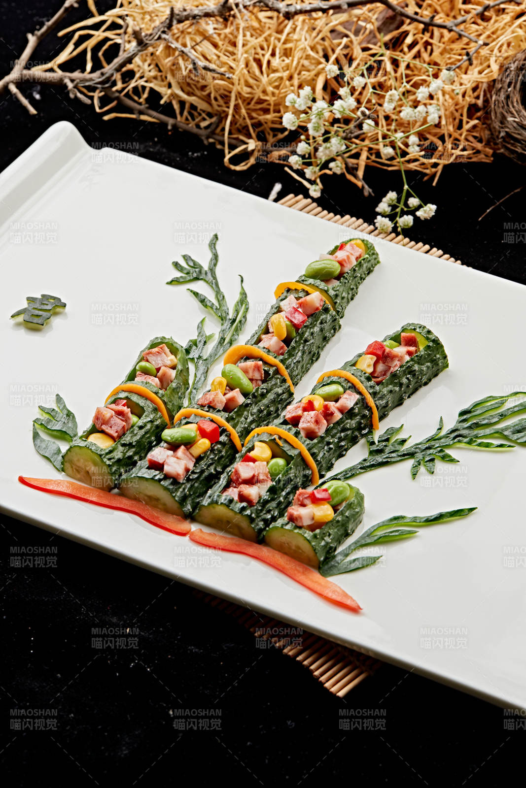 制作精美的艺术凉菜图片