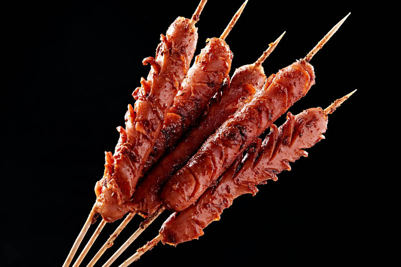 炭烤风味火腿肠图片