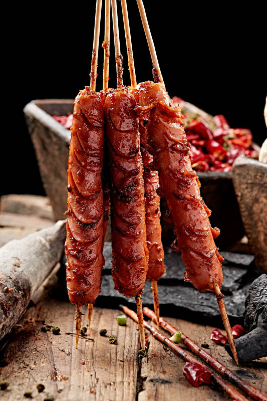 炭烤风味火腿肠图片