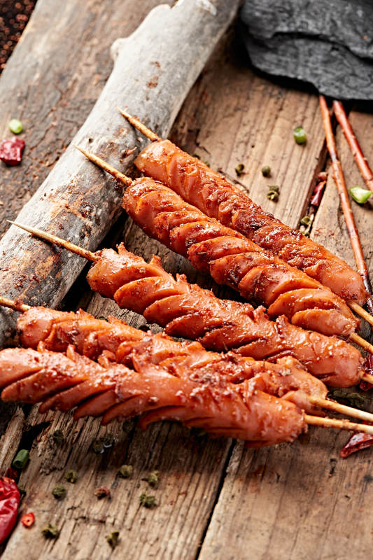 炭烤风味火腿肠图片