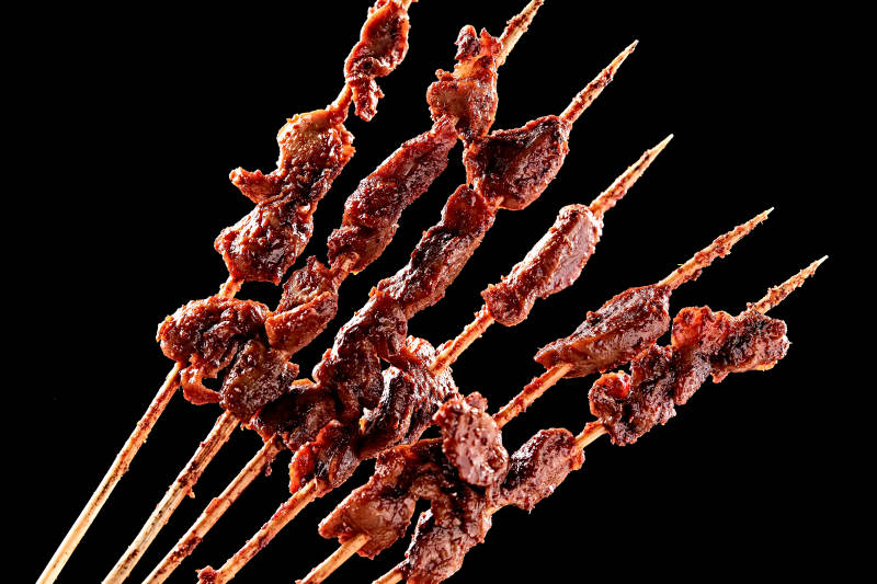 炭烤美味鸡胗子图片