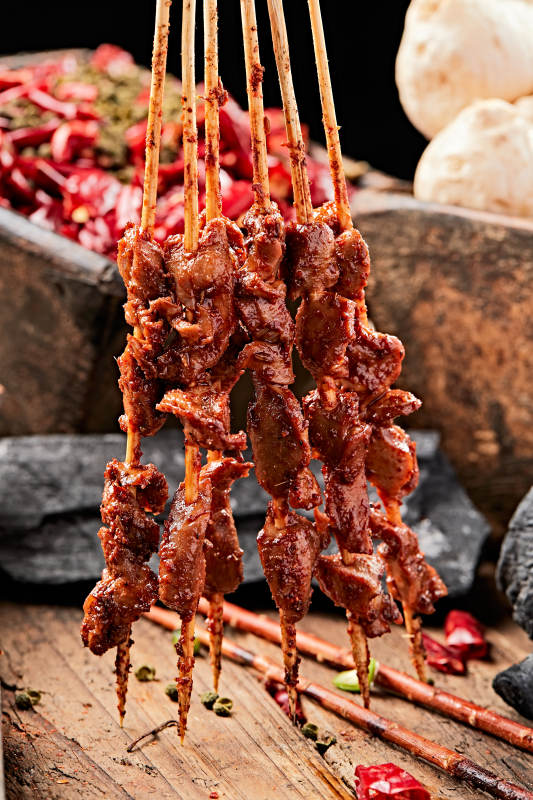 炭烤美味鸡胗子图片