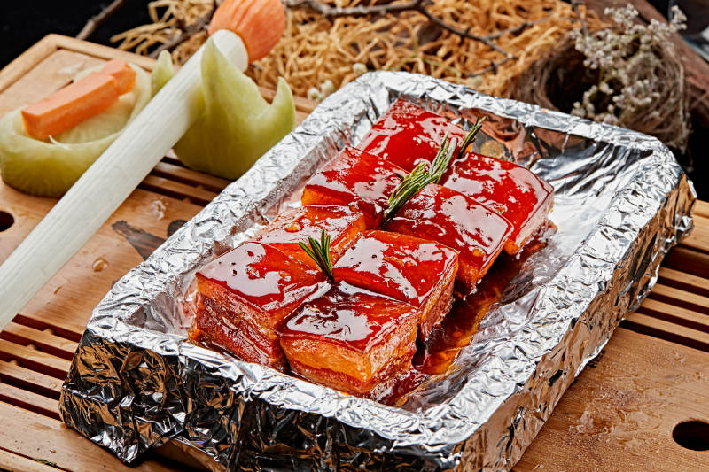 锡纸毛四方一品肉图片