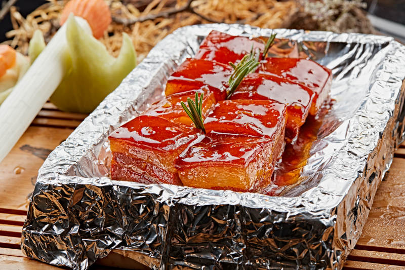 锡纸毛四方一品肉图片