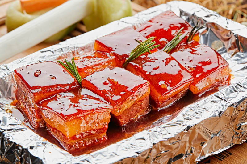 锡纸毛四方一品肉图片