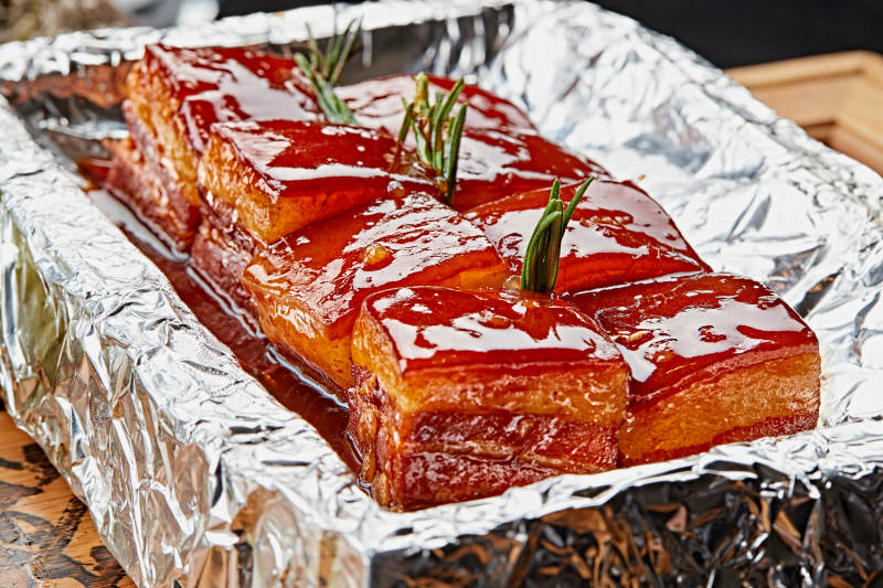 锡纸毛四方一品肉图片