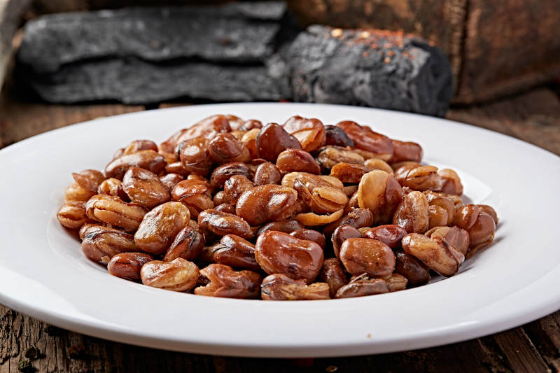 油炸兰花豆油炸蚕豆图片