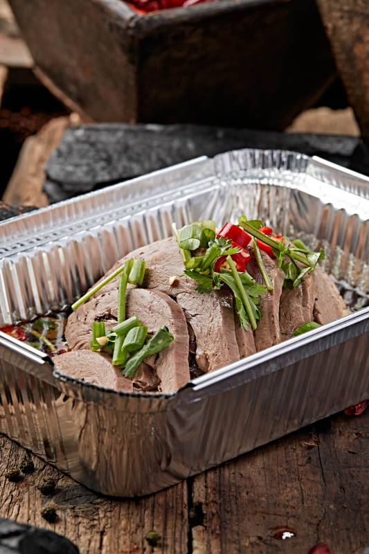 炭烤锡纸酱油护心肉图片