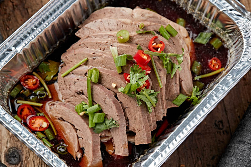 炭烤锡纸酱油护心肉图片