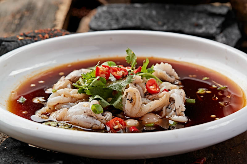 浇汁生淹小八爪鱼图片