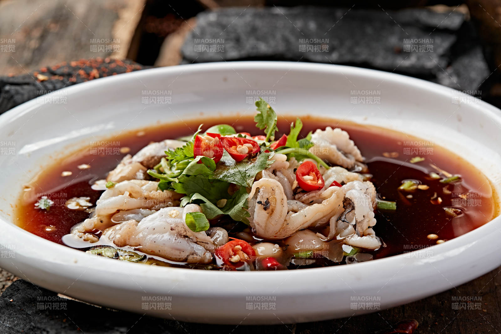 浇汁生淹小八爪鱼图片