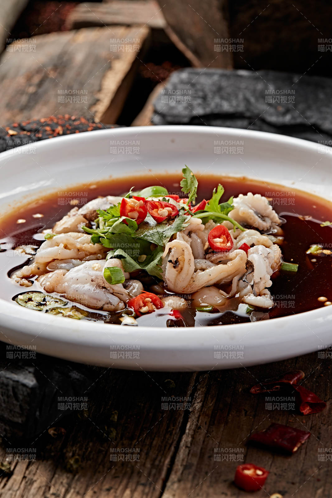 浇汁生淹小八爪鱼图片