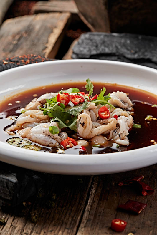 浇汁生淹小八爪鱼图片