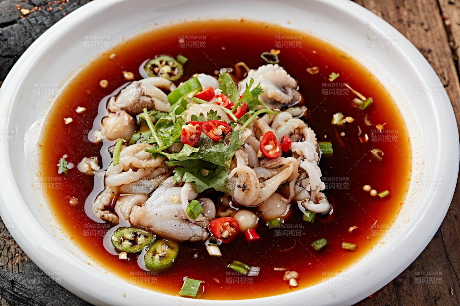 浇汁生淹小八爪鱼图片