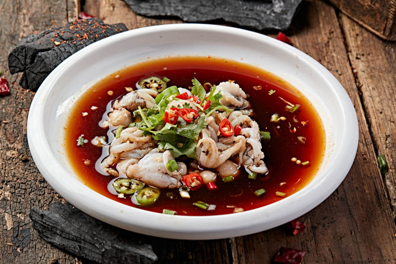 浇汁生淹小八爪鱼图片