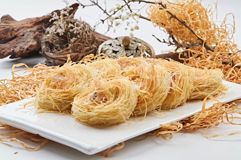 豆沙馅料的盘丝烧饼图片