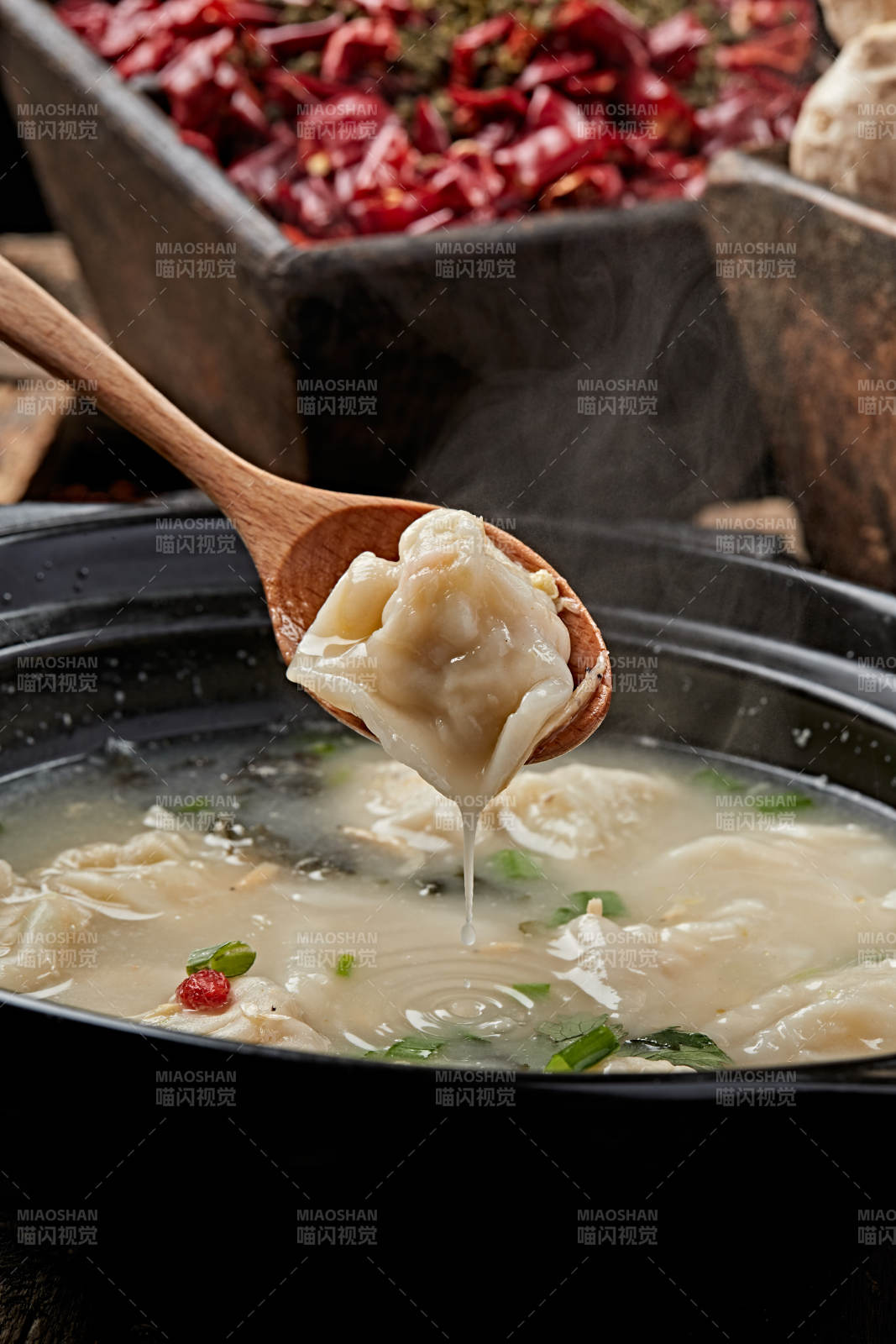 砂锅紫菜海米小馄饨图片