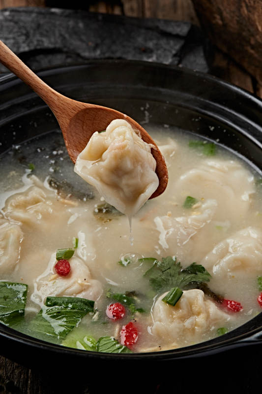 砂锅紫菜海米小馄饨图片