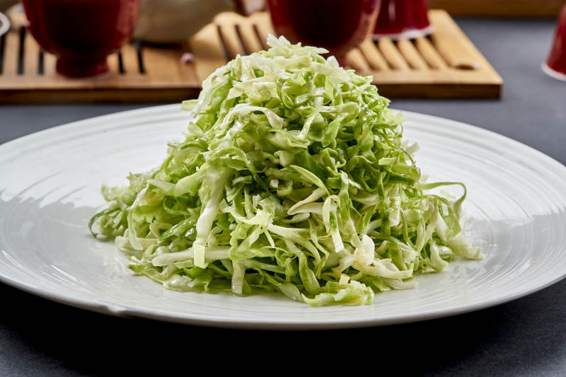 爽口白菜丝高汤凉拌图片