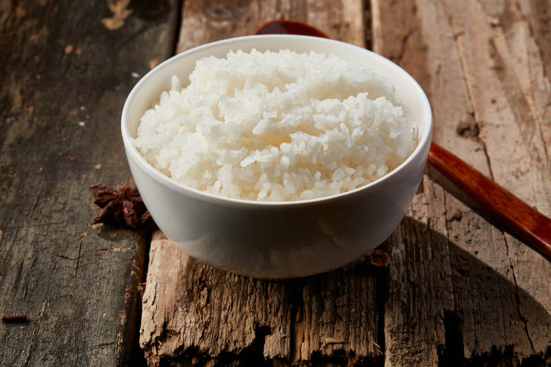 香喷喷的现蒸白米饭图片