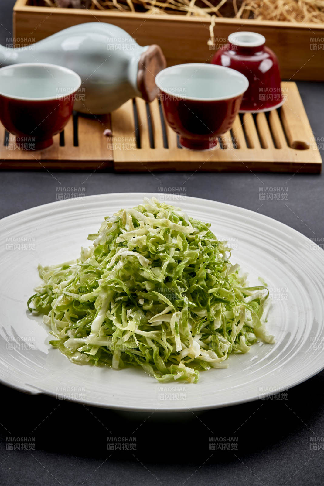 爽口白菜丝高汤凉拌图片