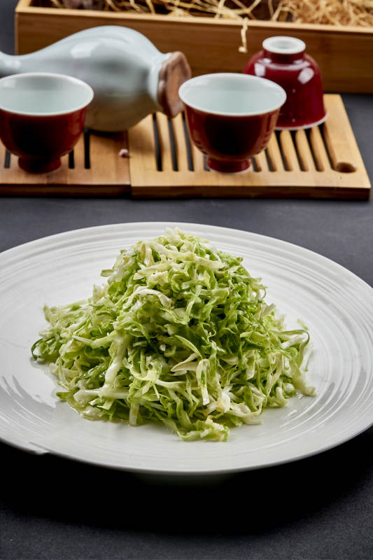 爽口白菜丝高汤凉拌图片