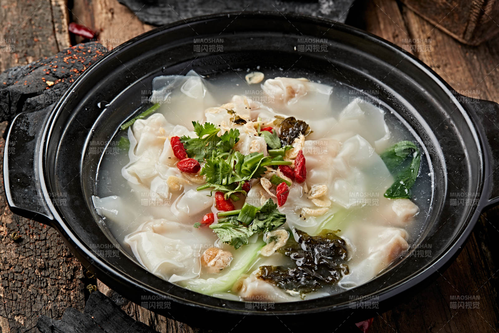 砂锅紫菜海米小馄饨图片