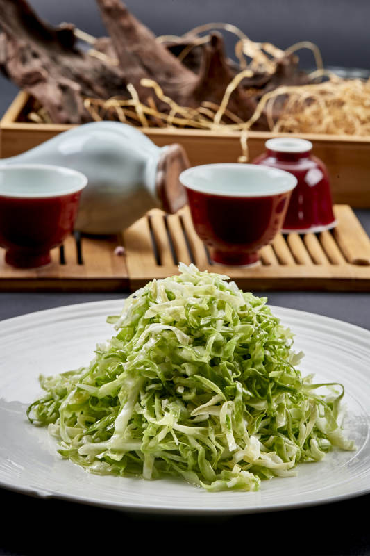 爽口白菜丝高汤凉拌图片