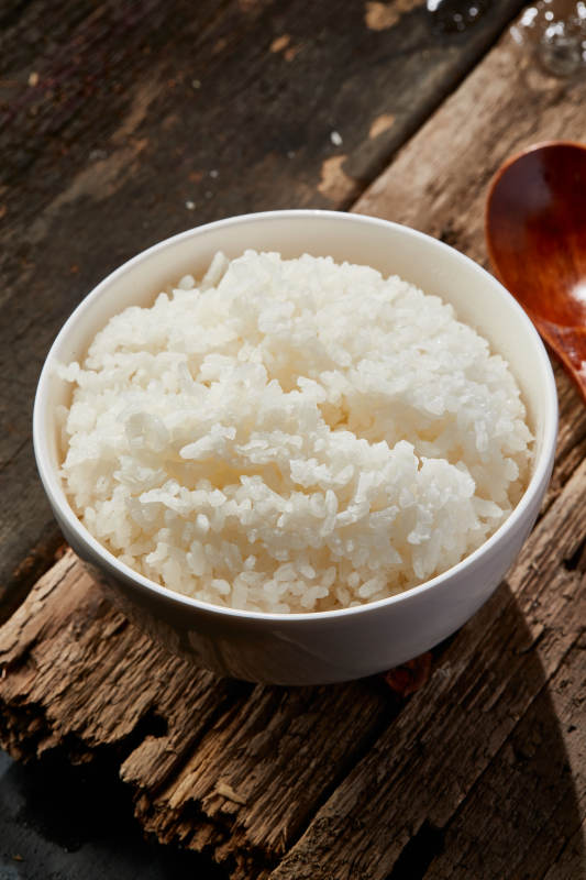 香喷喷的现蒸白米饭图片