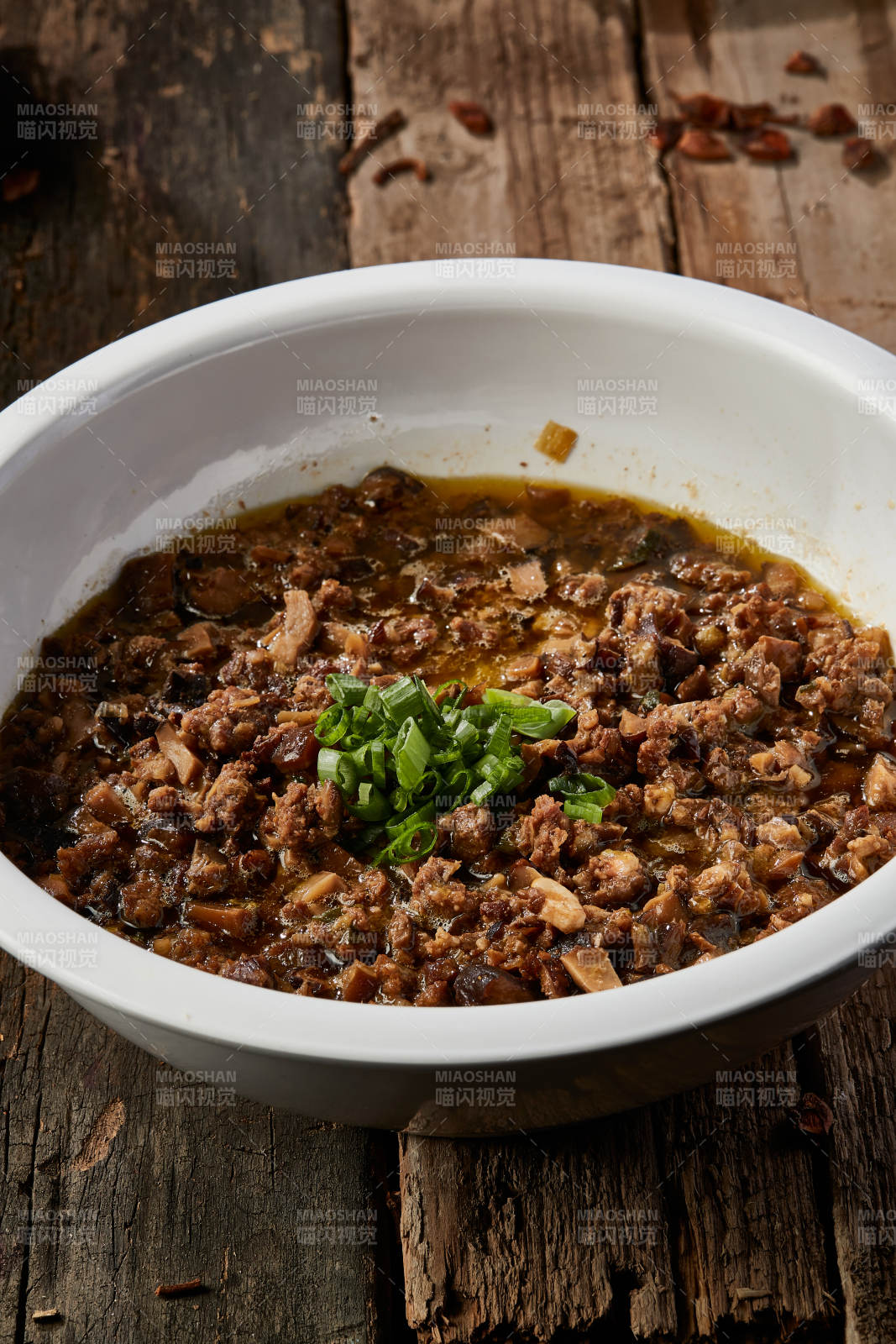 拌面肉臊子图片