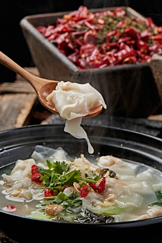 砂锅紫菜海米小馄饨图片