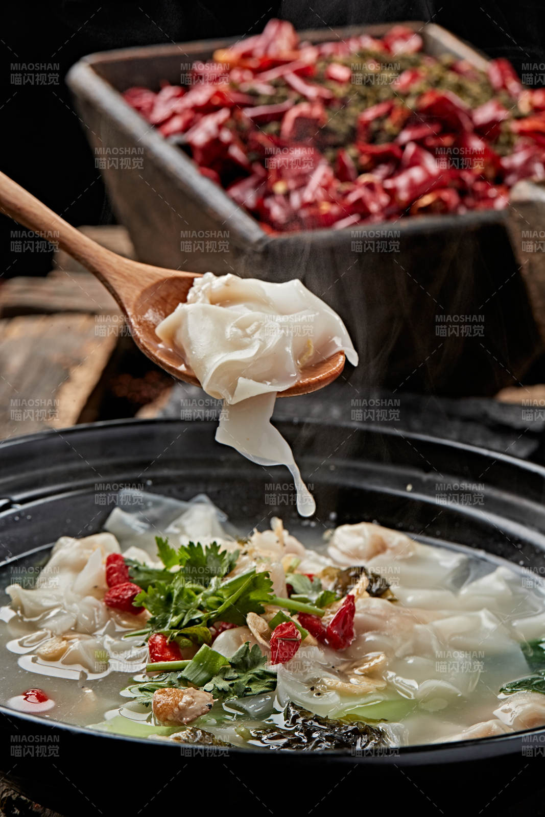 砂锅紫菜海米小馄饨图片