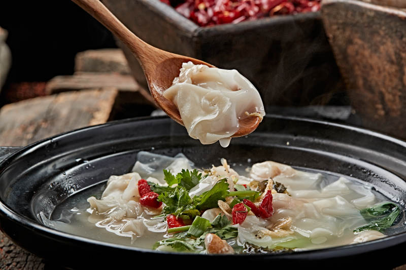 砂锅紫菜海米小馄饨图片