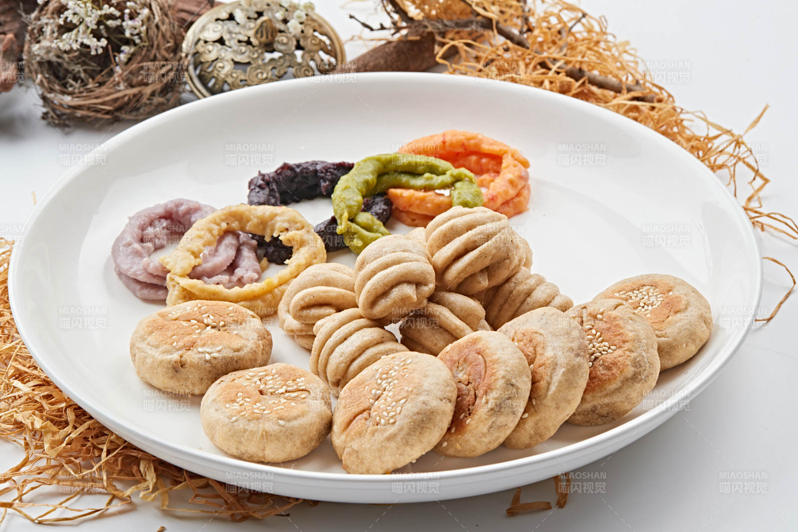 莜面粗粮拼盘图片