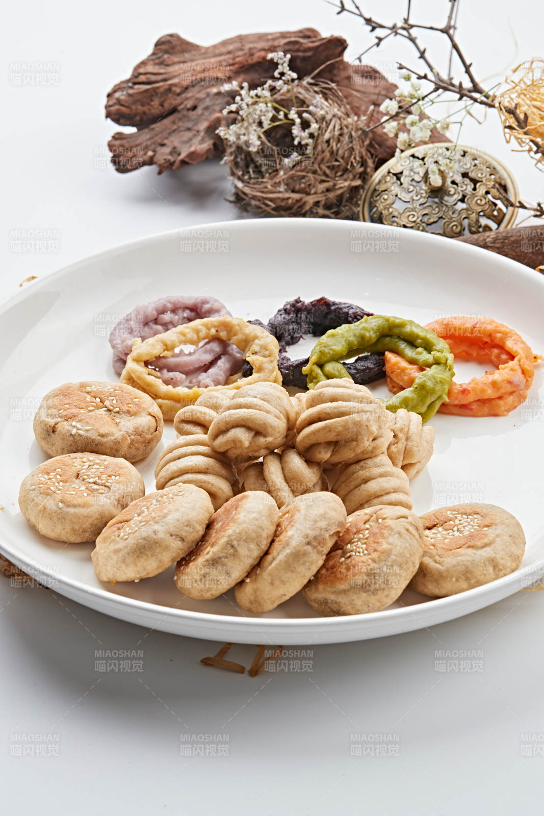 莜面粗粮拼盘图片