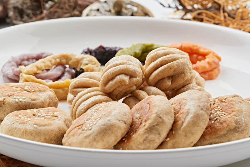 莜面粗粮拼盘图片