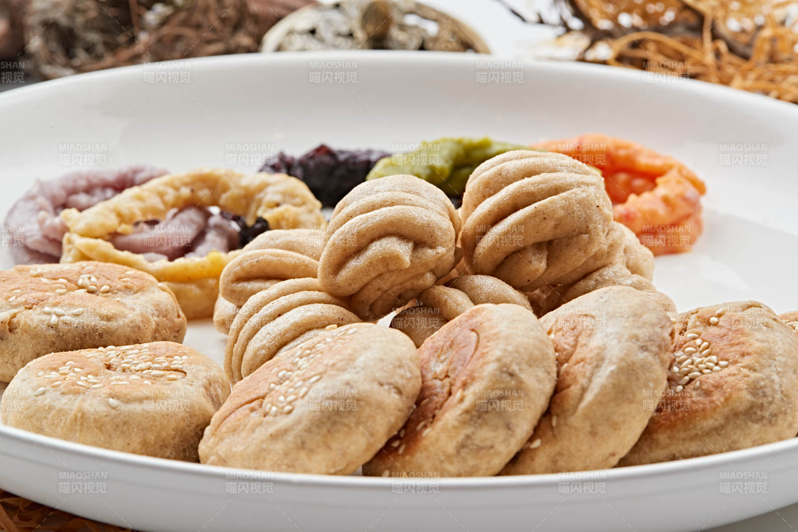 莜面粗粮拼盘图片