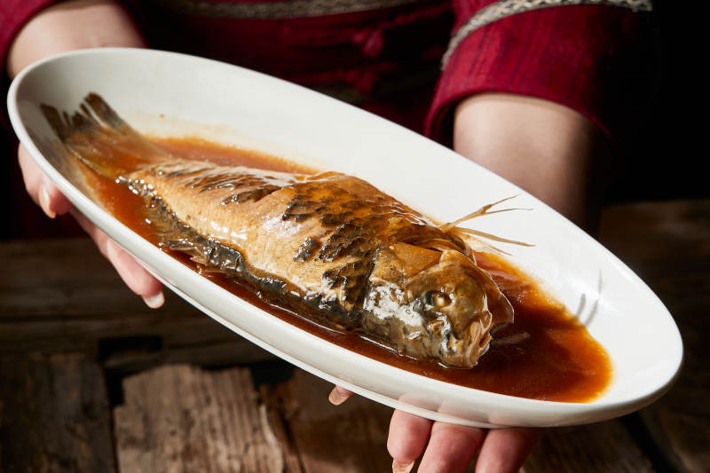 红烧野生湖鱼图片