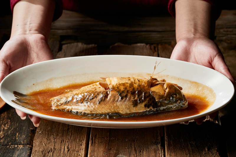 红烧野生湖鱼图片