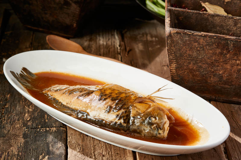 红烧野生湖鱼图片