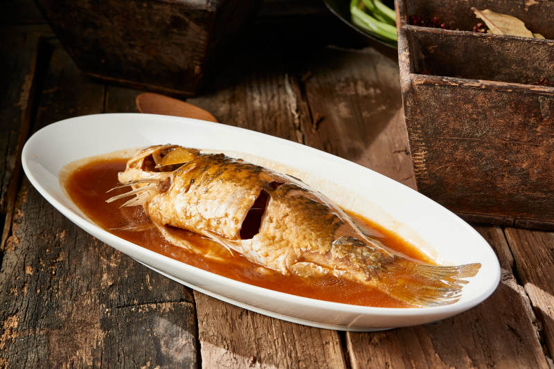 红烧野生湖鱼图片