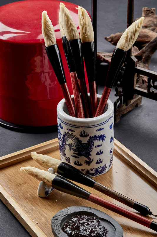 充满文化韵味的创意美食毛笔酥图片