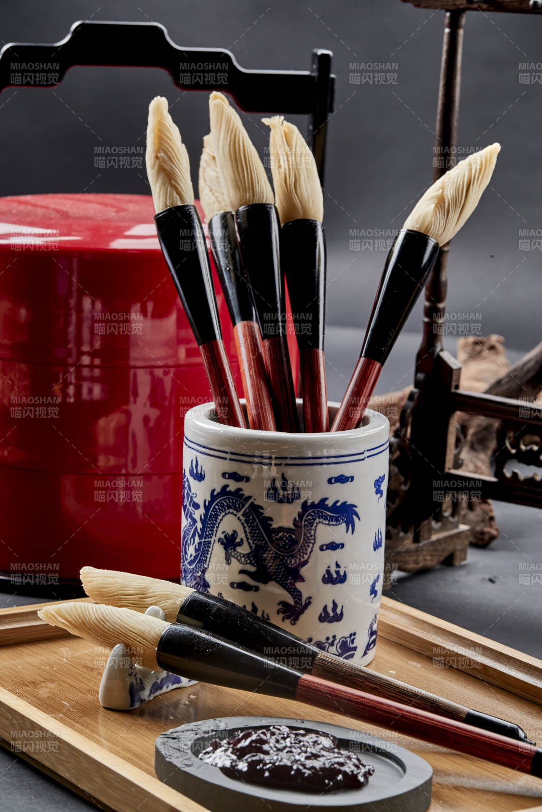 充满文化韵味的创意美食毛笔酥图片