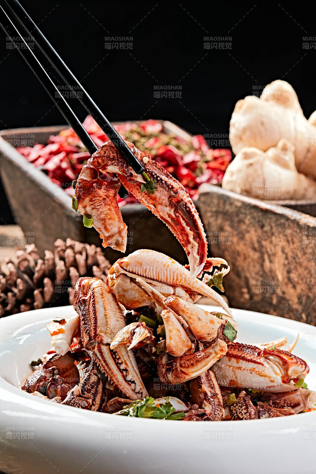 生淹小海鲜生淹蟹钳图片