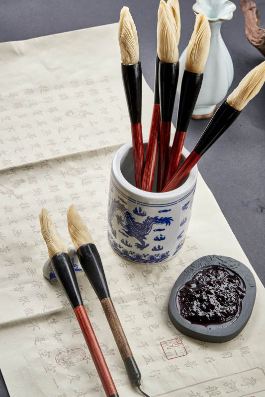 充满文化韵味的创意美食毛笔酥图片