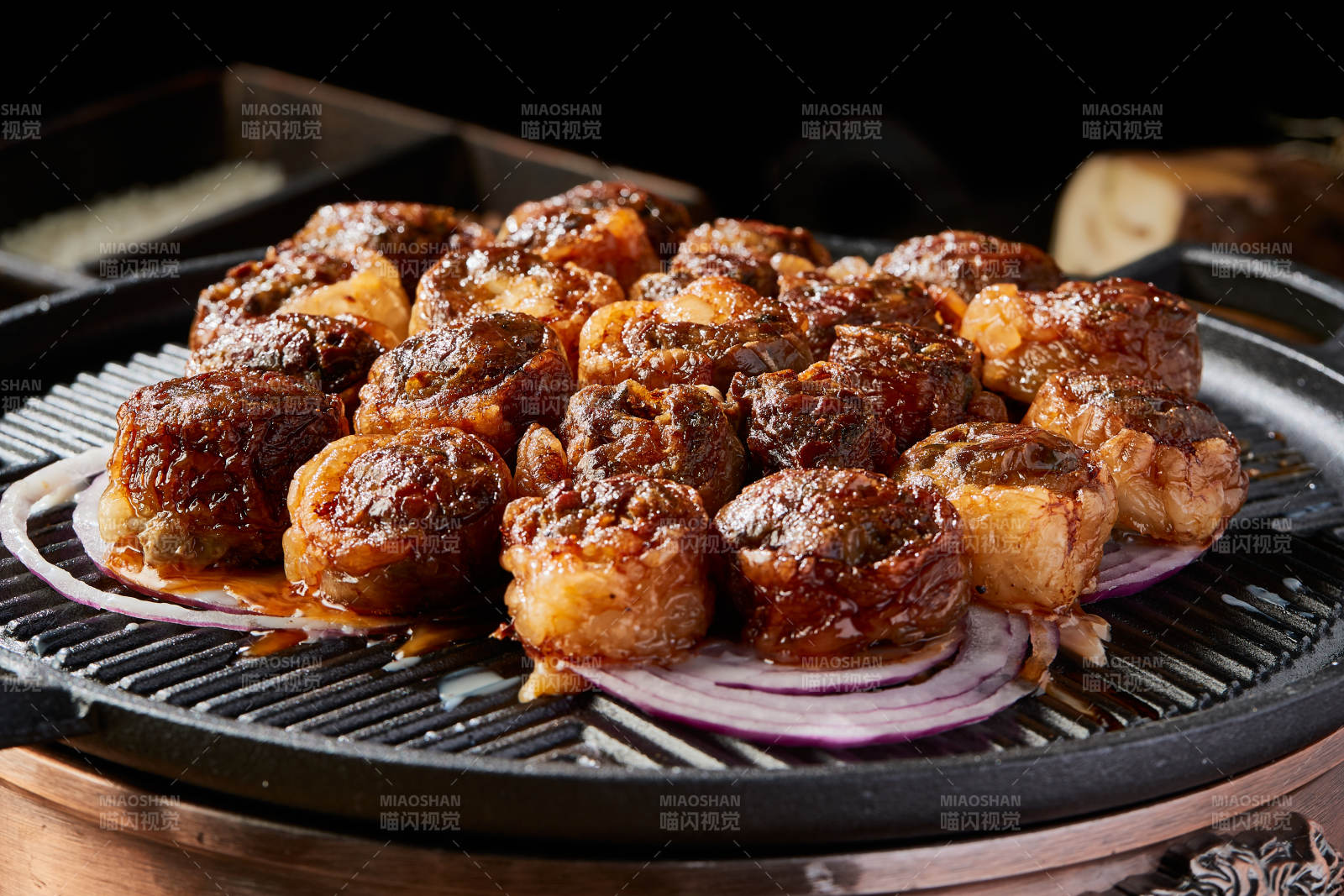 孜然铁板羊腰子图片
