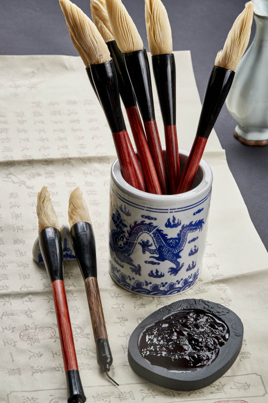 充满文化韵味的创意美食毛笔酥图片