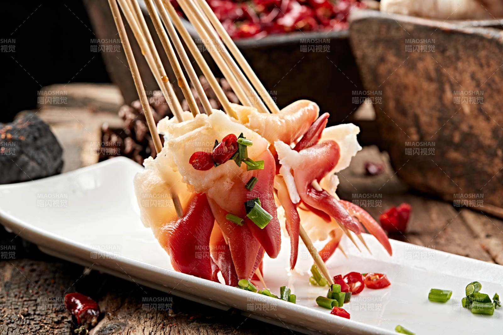 冷锅串串北极贝尖图片